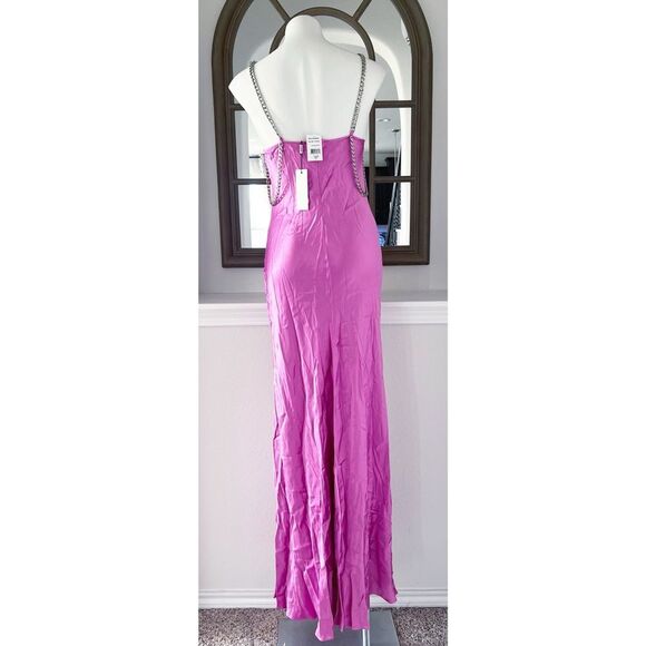 L’Agence Majesty Chain Trim Gown in Pink, NWT, Size 2 - Picture 10 of 16